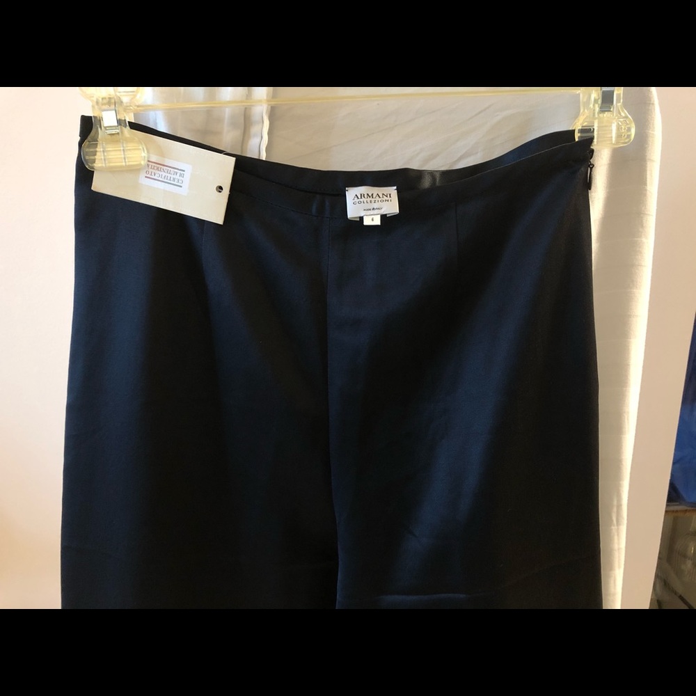 Brand New Giorgio Armani black pants-Size 6/42